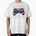 Retro Gamer Controller Sticker – Game On Neon Style by SanyWorld