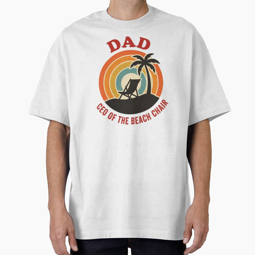 Dad CEO Beach Chair Shirt, Funny Summer Vacation Tee, Coastal Dad Gift by cappabma1