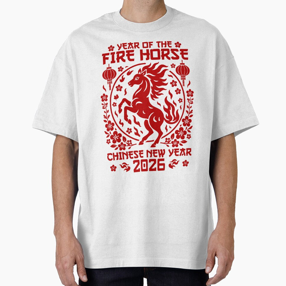 Year Of Fire Horse 2026 Lunar New Year Happy Chinese Zodiac by gunaone-design