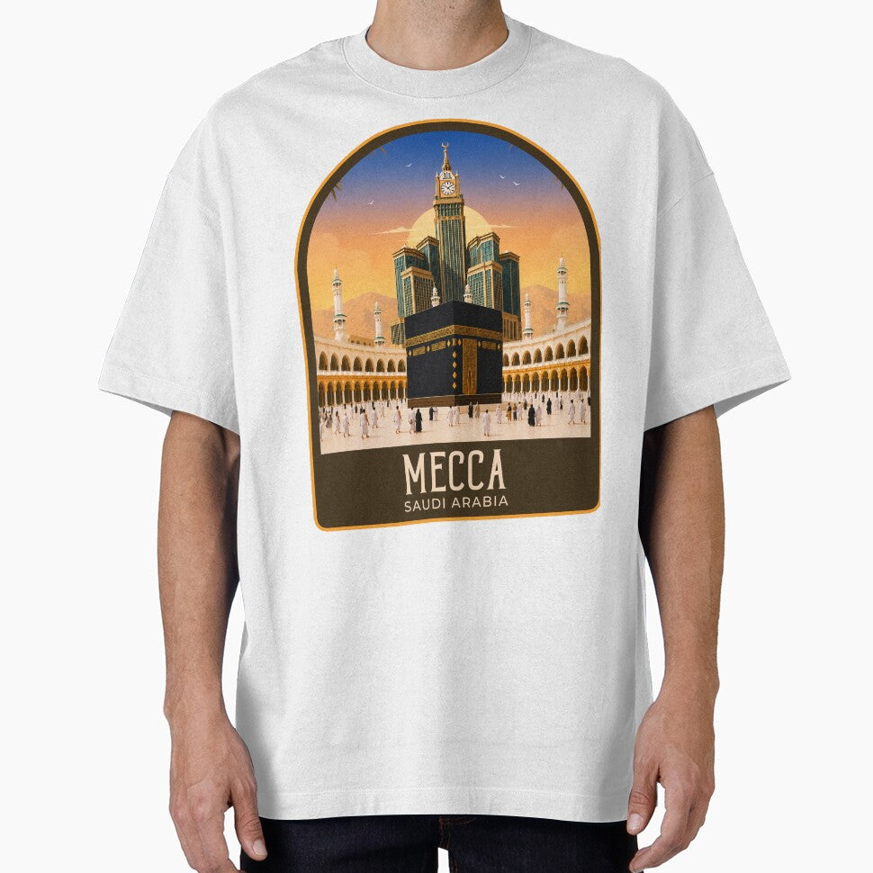 Mecca Vintage Travel Illustration by HomeLivingCo