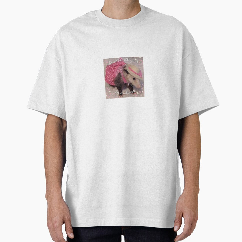 I'm not like other girls - Funny Opossum Meme Print by BlossomPossumPrints
