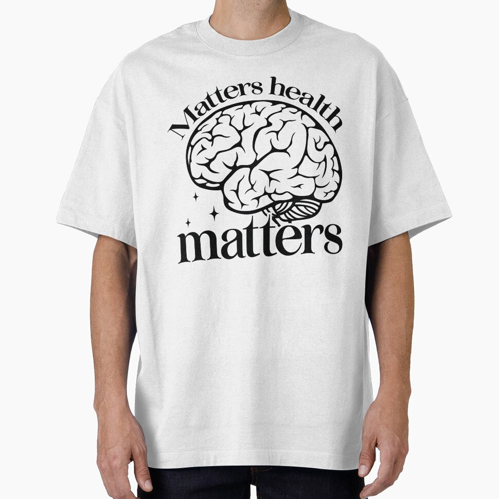 Matters Health Matters - Mental Health Quotes Retro Vintage Aesthetic Cute Self Care Support Gift by FuzionRaptor