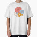 Groovy daisy flowers. 70s Retro Floral. by CoCoArt-Ua