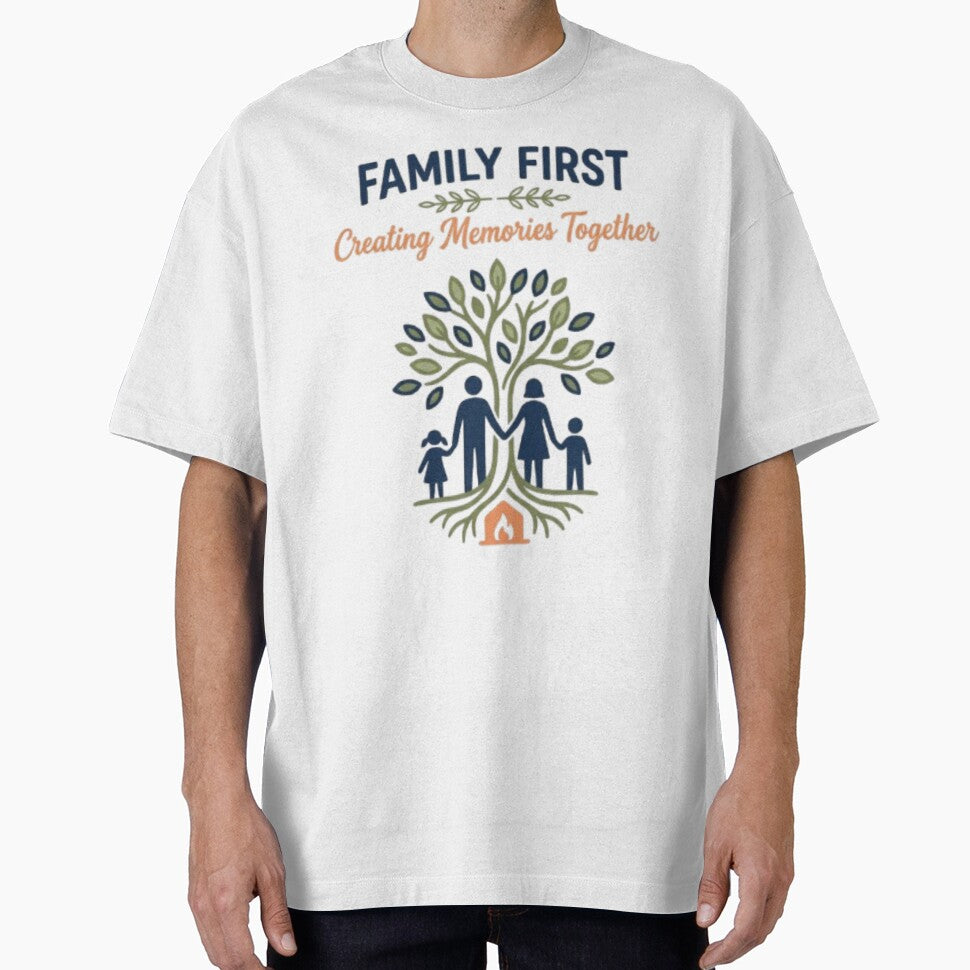 Family First Creating Memories Together Tree Graphic by RoyalDeluxGo