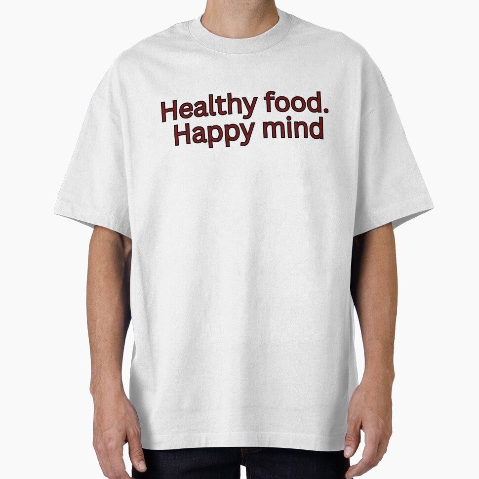 Healthy food. Happy mind-motivational saying by HustlersShop77