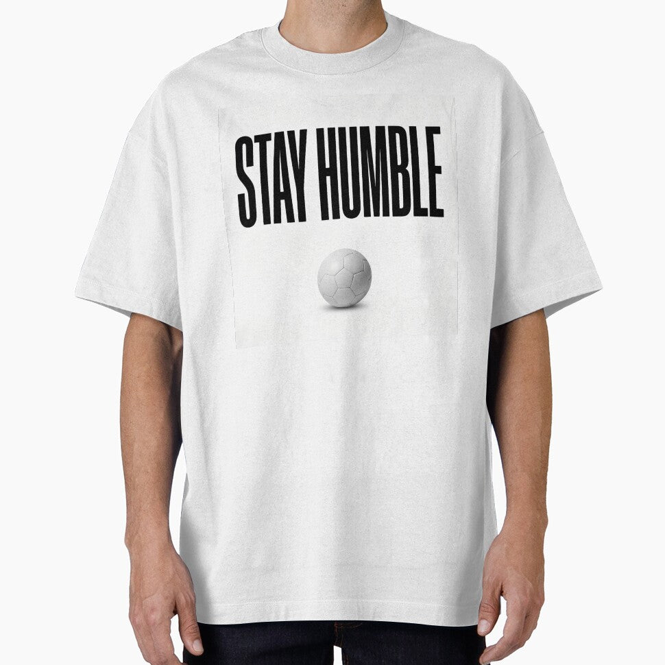 Stay Humble Soccer Ball Quote by Lolik Designs