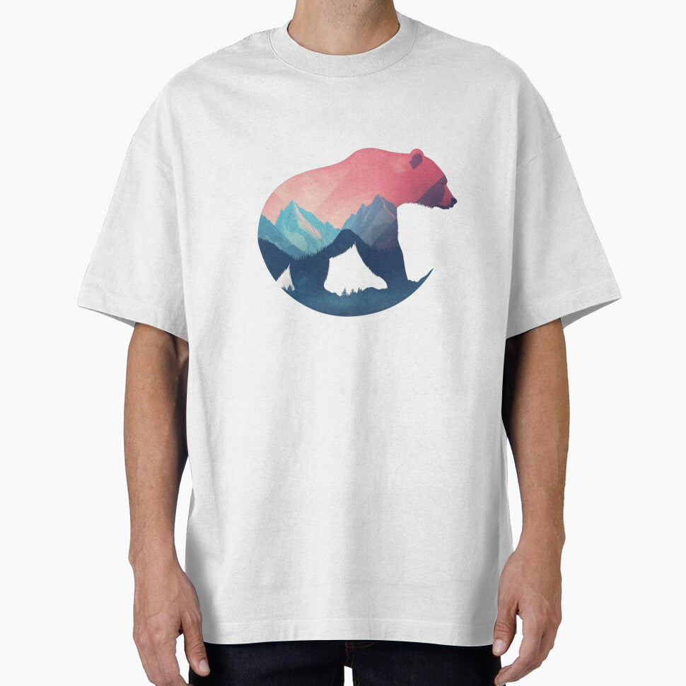 Majestic Bear with Mountain Landscape by Anarodic