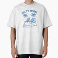 Salty Moms Beach Club – Girls Just Wanna Have Sun Beach Chair Palm Tree Design by Canvas-Whispers