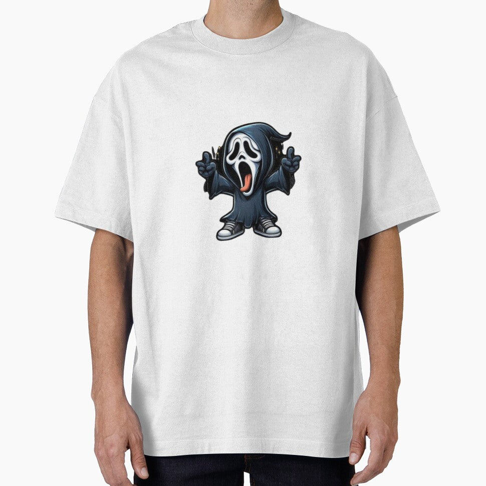 Cute Horror Ghost Mask Cartoon | Funny Spooky Halloween Design by Samael&