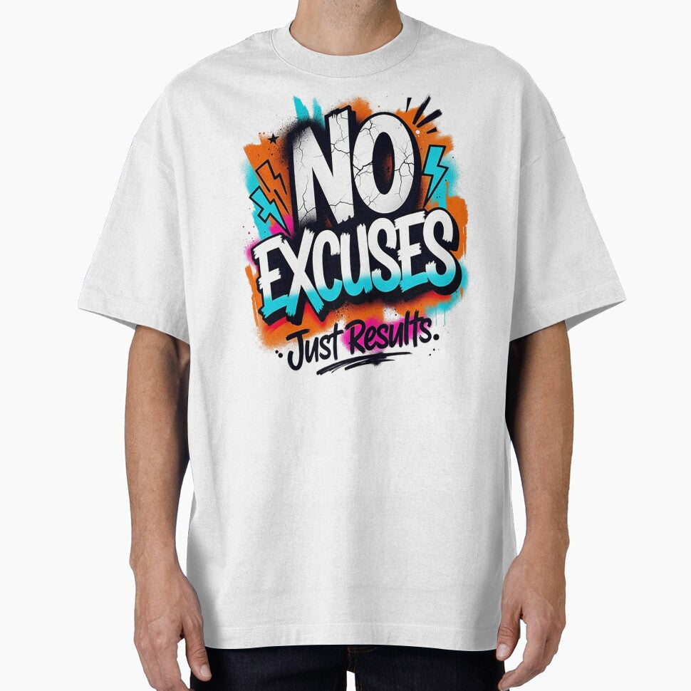 No Excuses – Motivational Graffiti Art by Dogandesighn