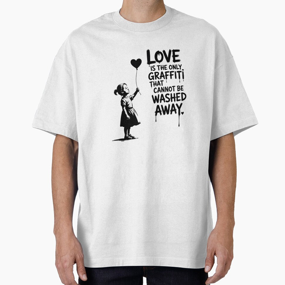 Banksy - Love is the only graffiti that cannot be washed away by 123ks