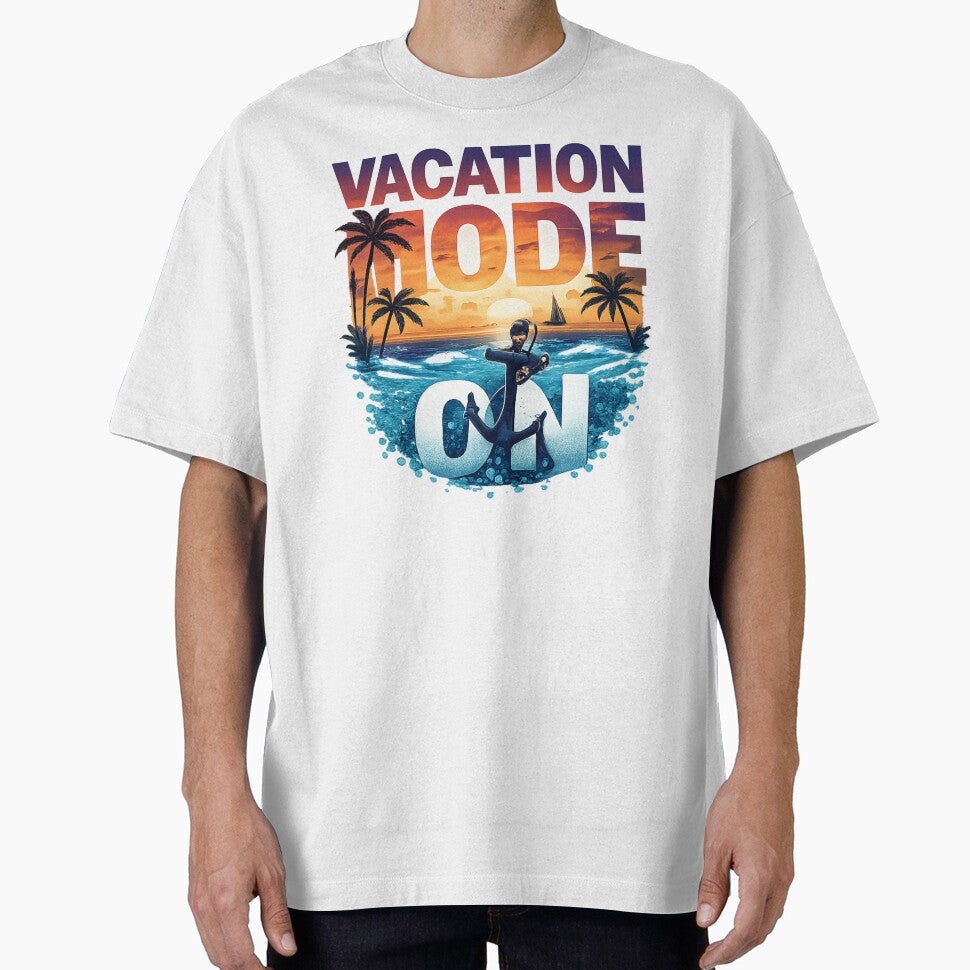 Vacation Mode On Shirt, Cruise Vacation T-Shirt, Tropical Travel Graphic Tee, Beach Holiday Shirt, Summer Vacation Apparel by Kaehaniz