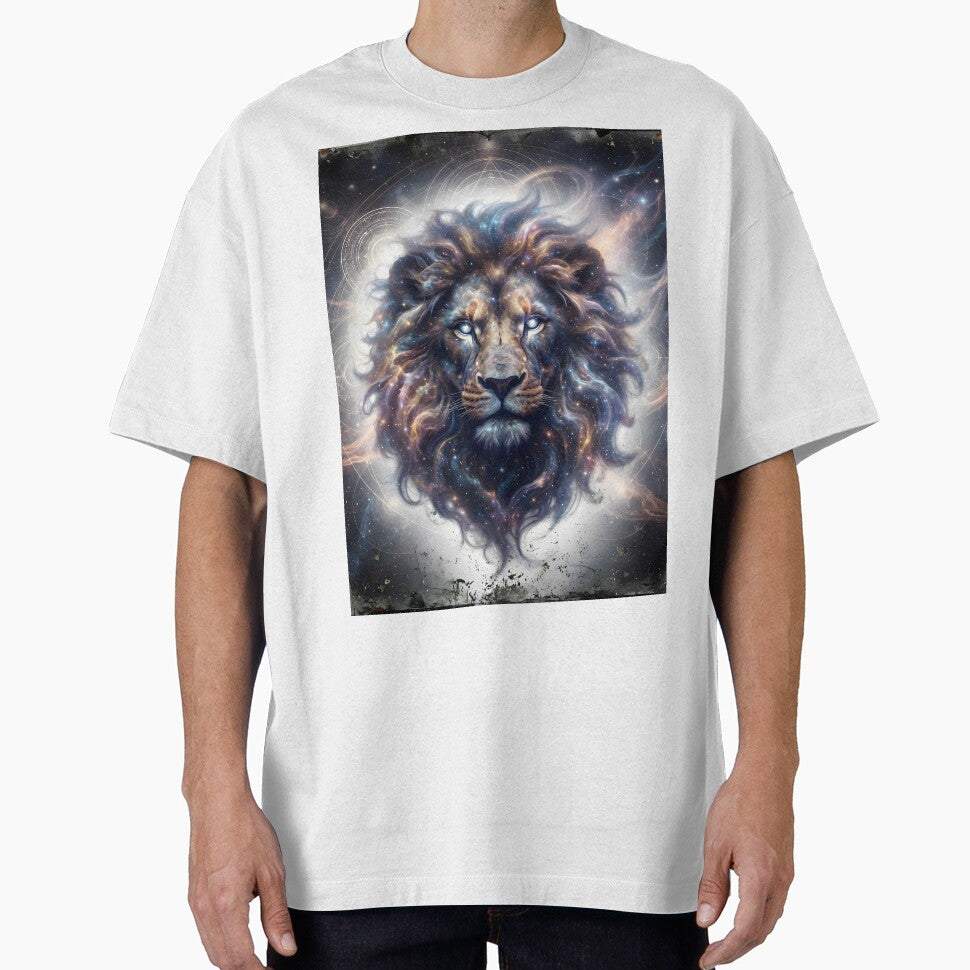 Cosmic Nebula Lion with Stardust Mane by Marcu Ioachim