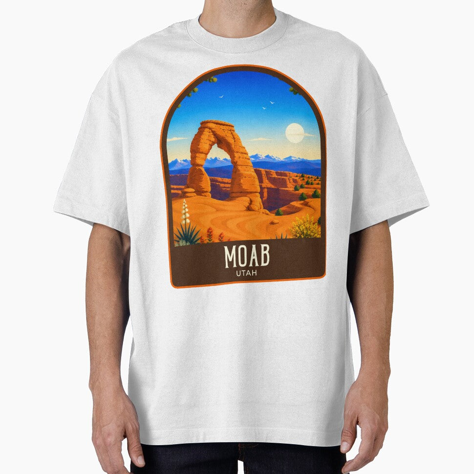 Moab Vintage Travel Illustration by HomeLivingCo