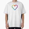 Minimal Rainbow Heart – LGBTQ+ Pride Symbol by SimplyJasper