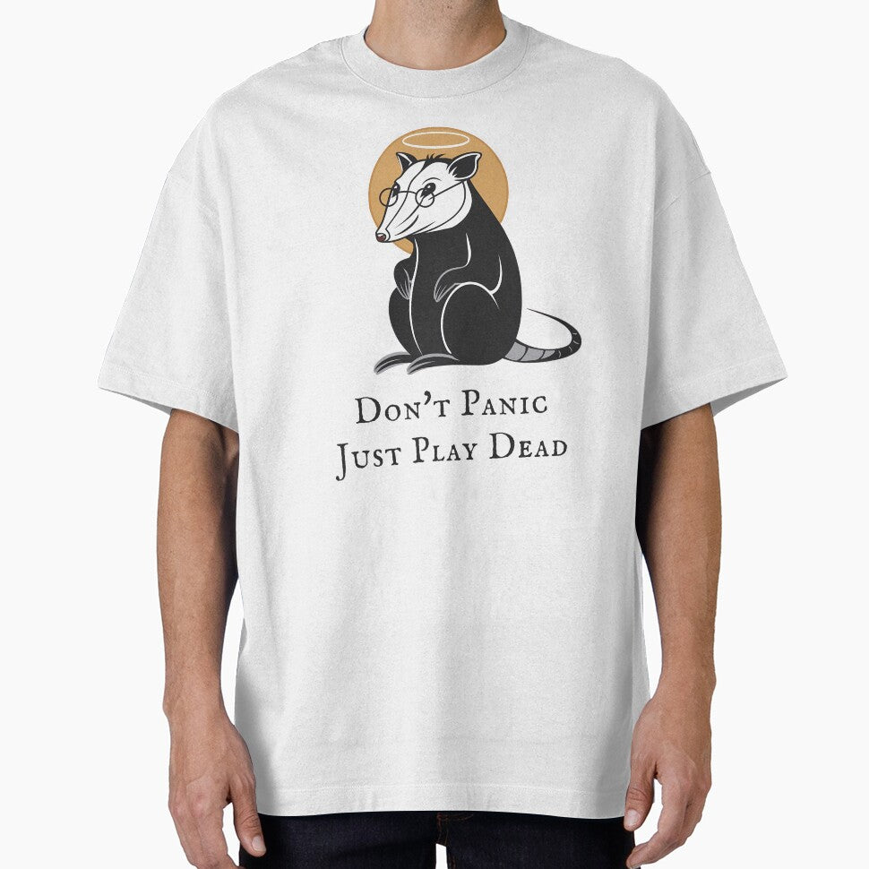 Possum Wisdom, Don't Panic Just Play Dead, Funny Opossum by MALIKABO
