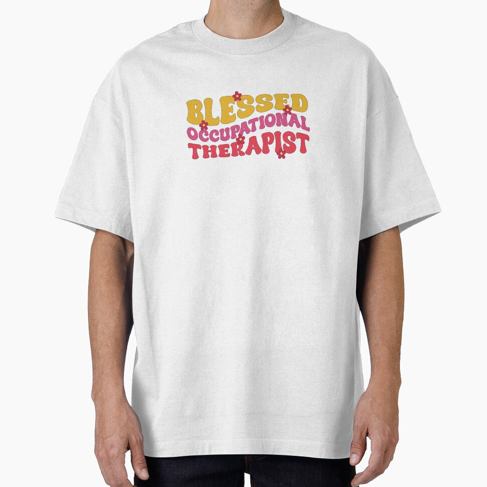 Blessed Occupational Therapist Retro Flowers by GamerGearTees