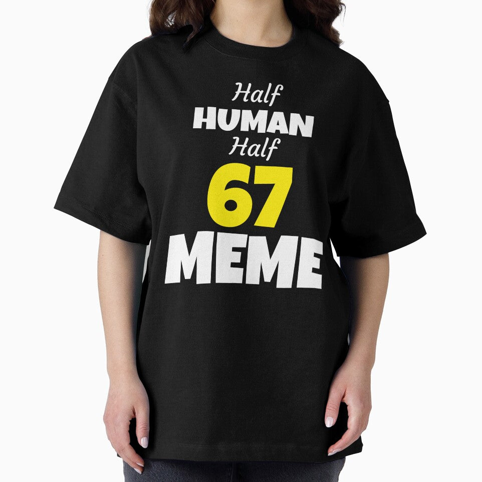 Half Human Half 67 Meme Funny Six Seven Meme by PerfectMatch