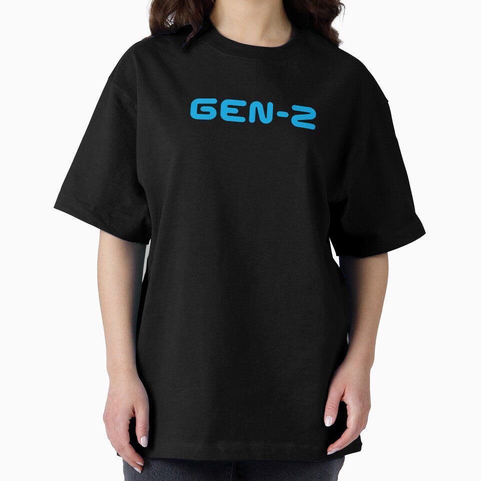 GEN-Z / Gen Z / Generation Z (Blue Text on Black) by STUDIO-72