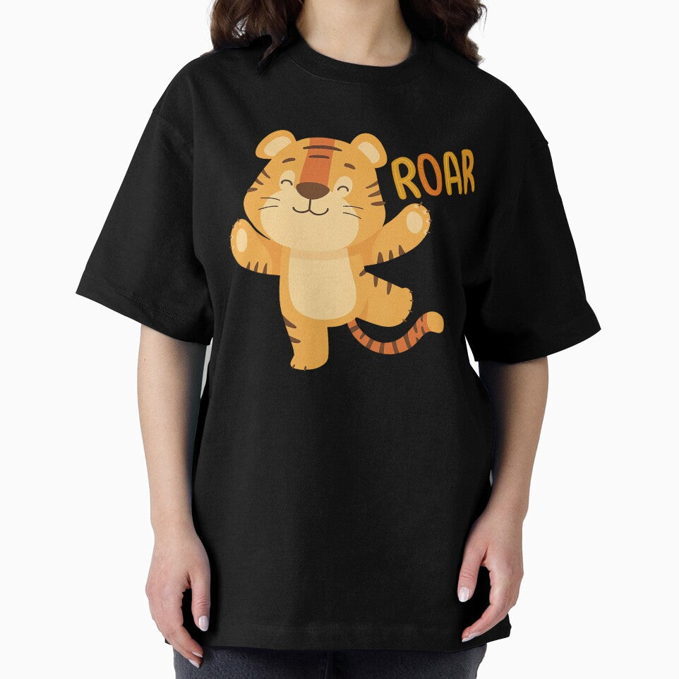 Cute Cartoon Tiger Roar Kids Design by ArtfulWeave