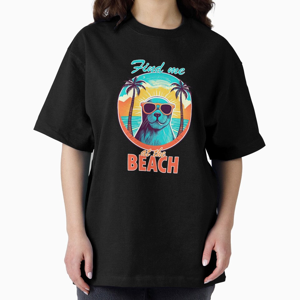 Fine me at the Beach Seal by TeePulseMania