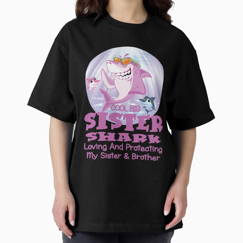 Big Sister Shark Tshirt Gift Family Shark Daughter Fun Gifts by angy2017