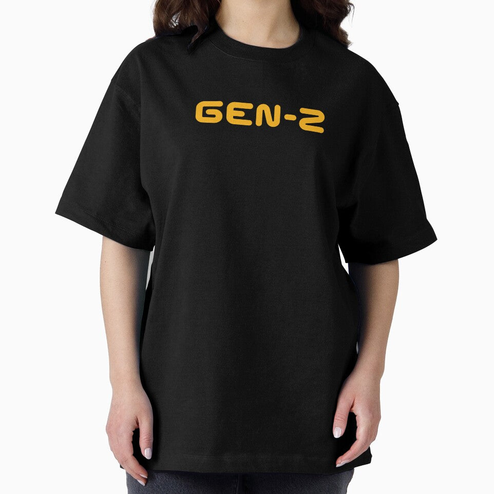 GEN-Z / Gen Z / Generation Z (Orange Text on Black) by STUDIO-72