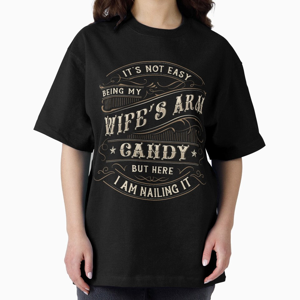 Funny Husband Arm Candy Christmas Holiday Statement by nojany