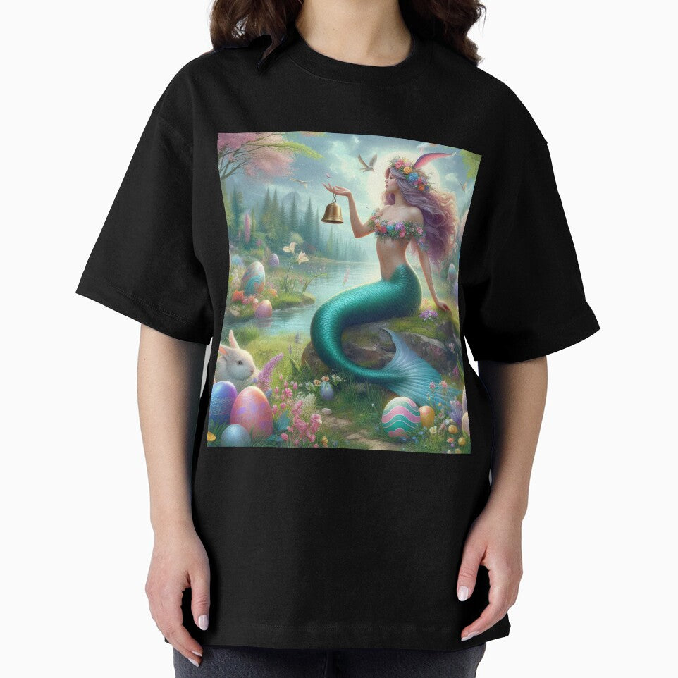 mermaid with a bell happy fantasy easter landscape by Expressions-Sel