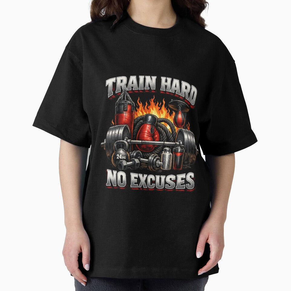 Train Hard No Excuses – Gym & Boxing Motivation by Hobby-up
