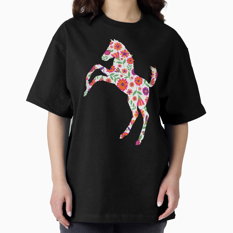 Mustang Horse Mexican Floral Pattern by SoccaTamam