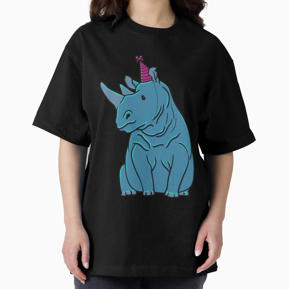 Colorful Party Rhino by Luke Landwehr