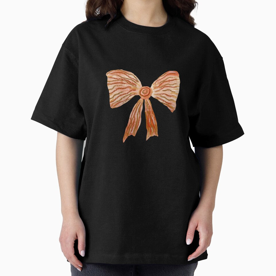 Bow red textured cartoon a watercolor sketch black by Yana Mustafina | Boho Soulful Designs
