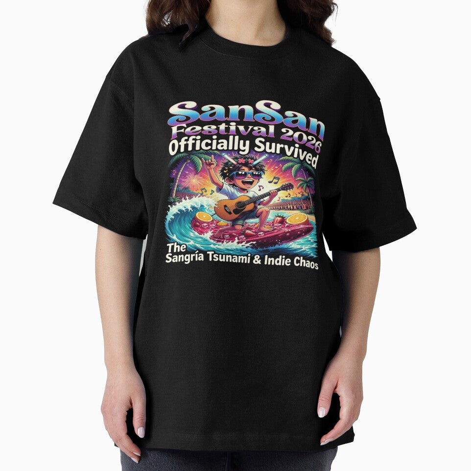 SanSan Festival 2026 Officially Survived T-Shirt | Funny Indie Music Festival Tee | Sangria Tsunami Party Shirt by Sushikidsntod
