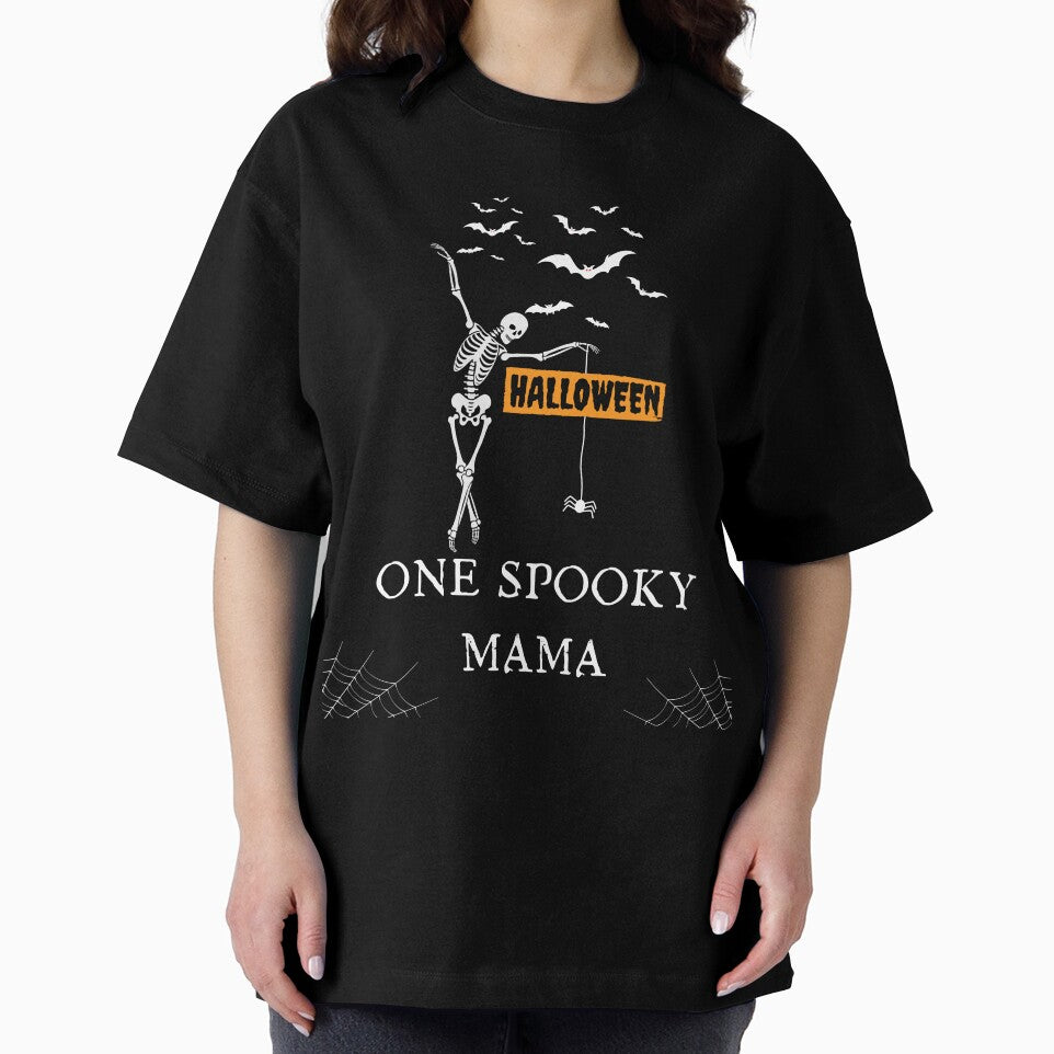 One Spooky Mama Halloween Moms, Women, Girl T-Shirt For Some Fun Halloween Spirit by House-Of-Pinto