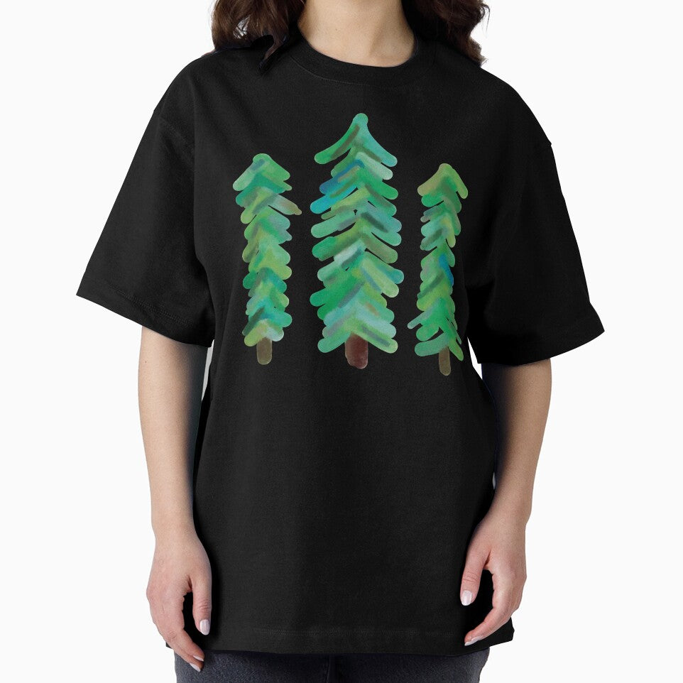 Watercolor Pine Trees by Pavnud