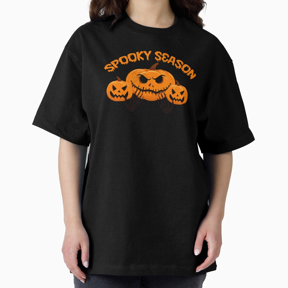 Halloween Spooky Season With Funny Pumpkin Heads by fejoa