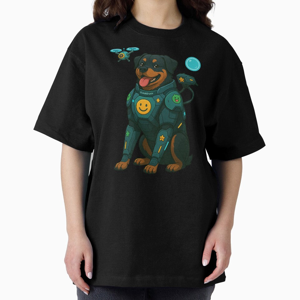 Cyberpunk Guardian Dog – Rottweiler by Patternicity
