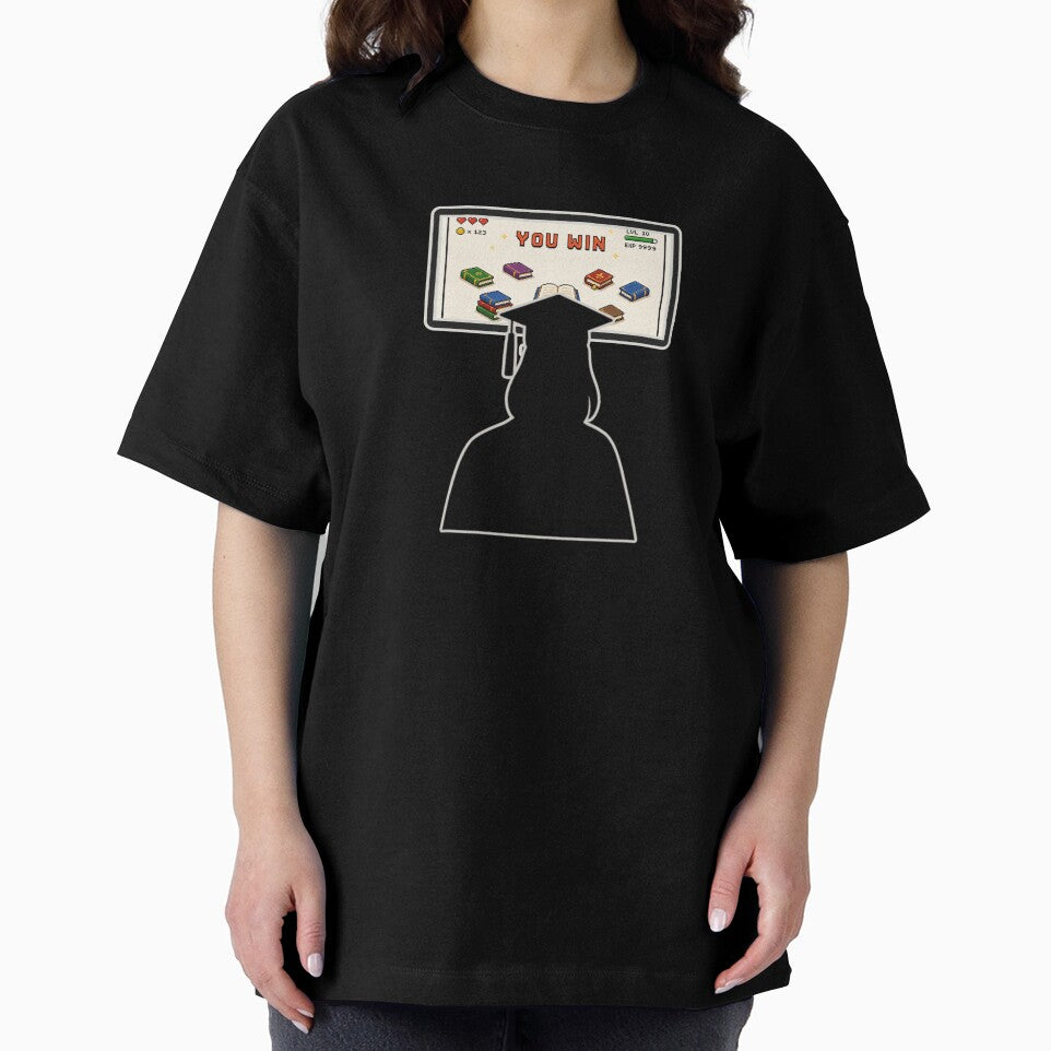 Geek graduate YOU WIN | Long hair | Graduation gift by Love&Geek