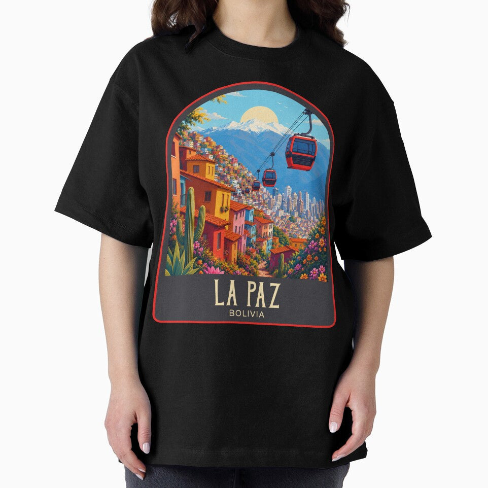 La Paz Vintage Travel Illustration by HomeLivingCo