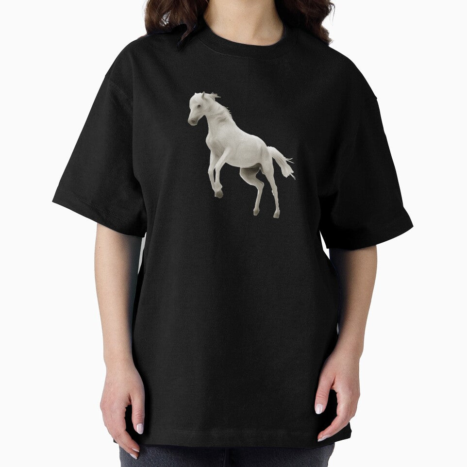 Drawing White Horse by Dopnex