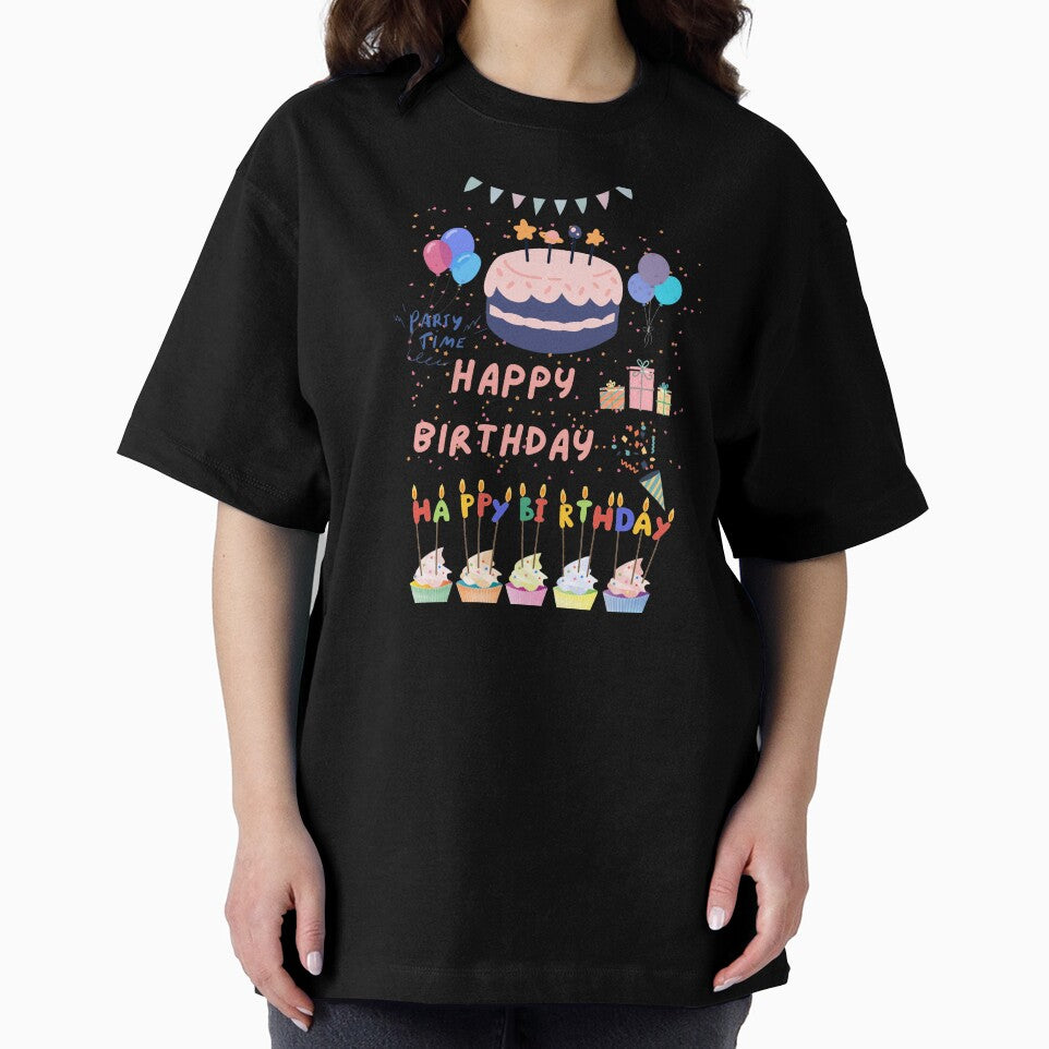 Happy Birthday decoration with balloons and candles by ShipDrop