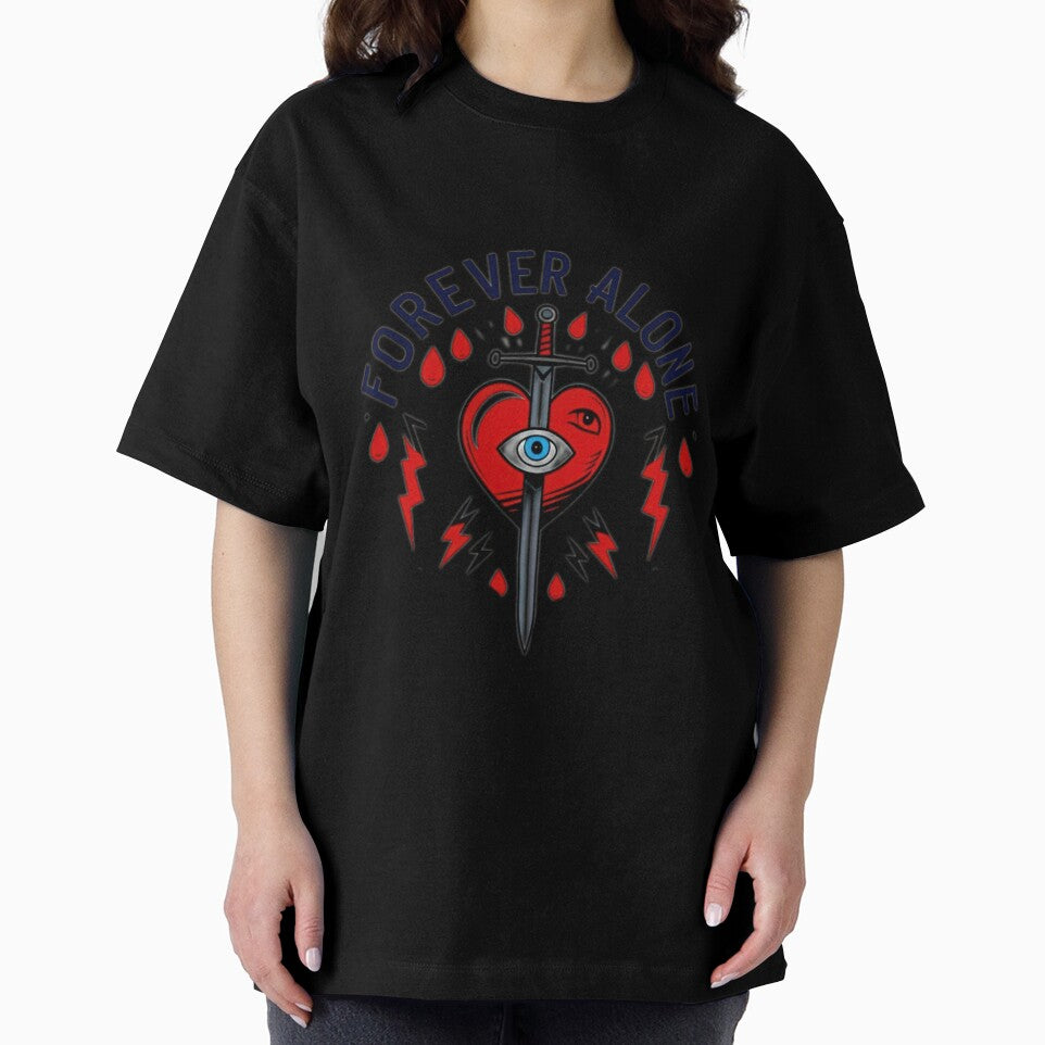 Valentines Day red alone heart with a sword ,valentine heart,valentine art,valentine design by Expressions-Sel