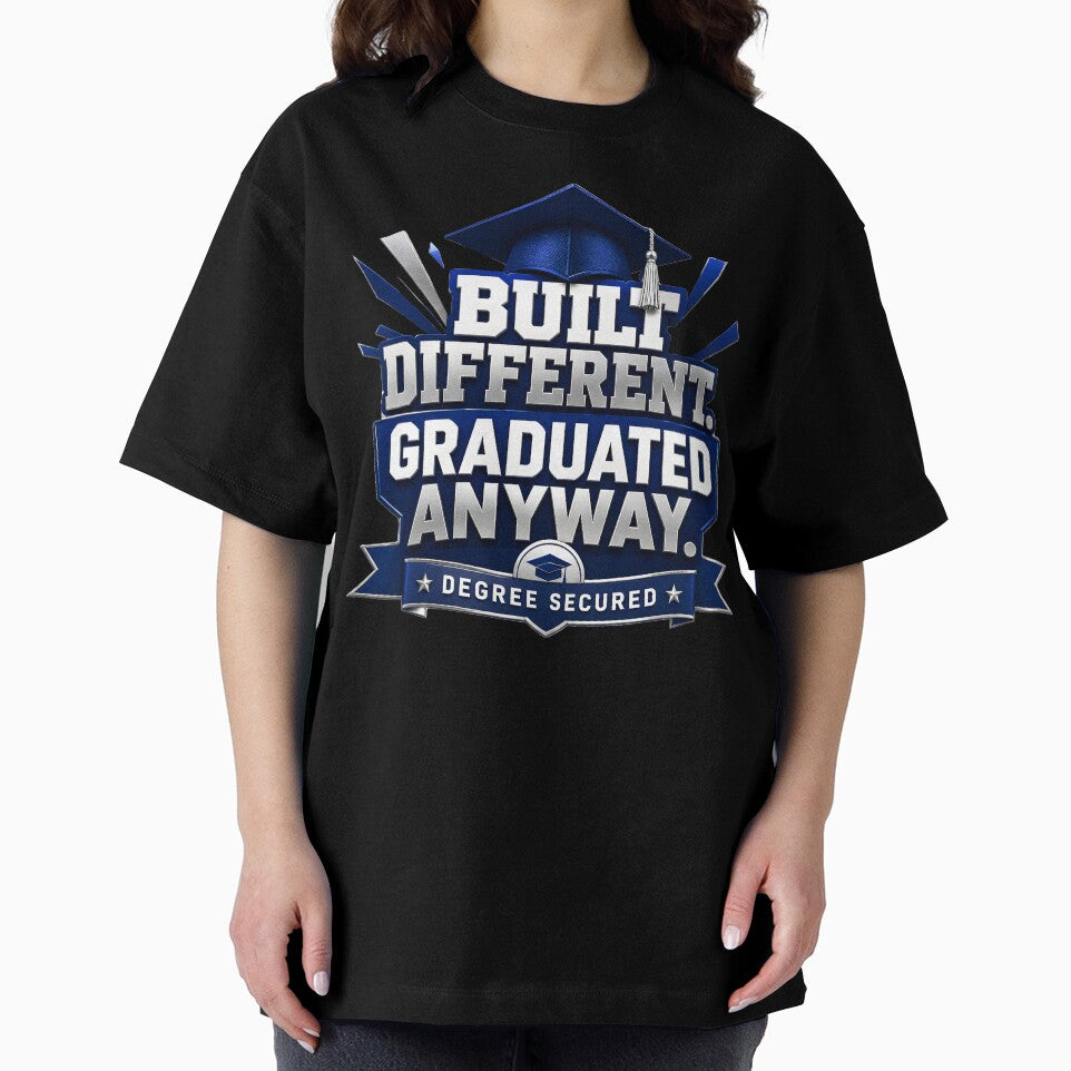 Built Different Graduate Achievement Emblem by Ned_Studio