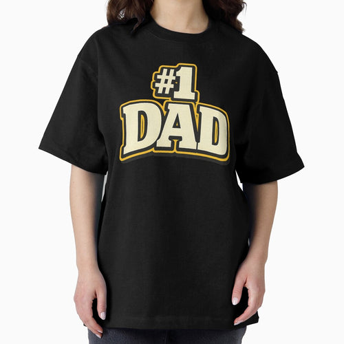 #1 Dad Number One Father’s Day Gift Classic Retro Dad Shirt by Fangtasia77