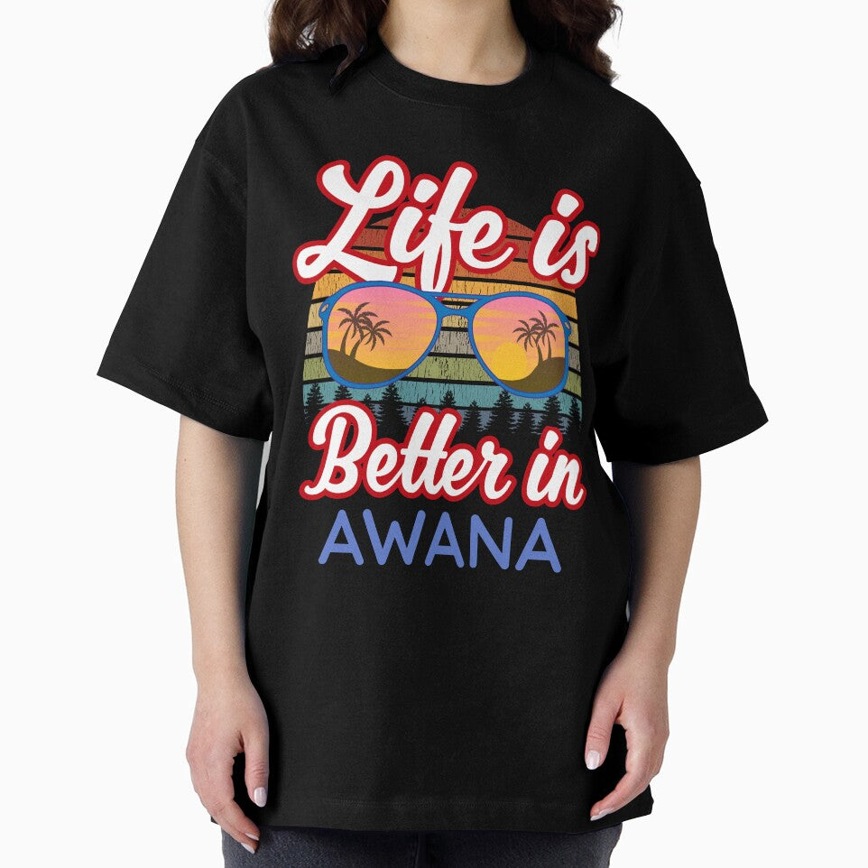 Awana Souvenirs - Beach Holiday Resort T-Shirt by Higher-Life-Art
