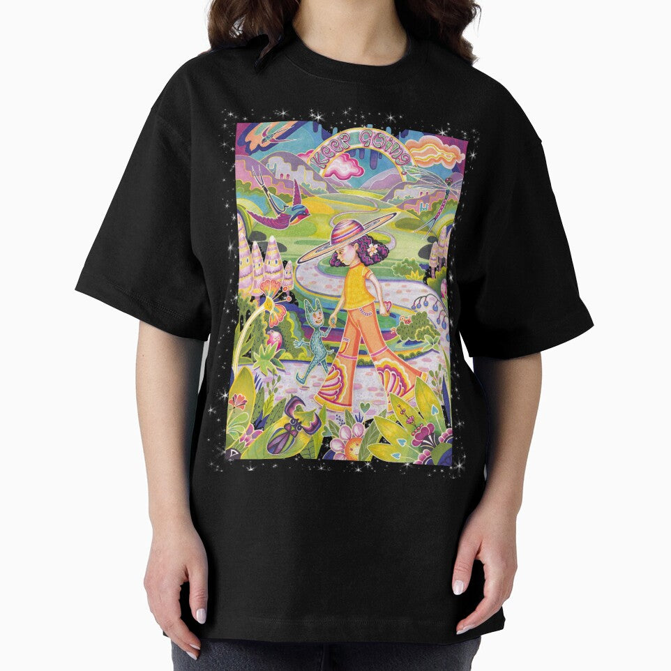 Keep Going - psychedelic motivational art by Inky Paige