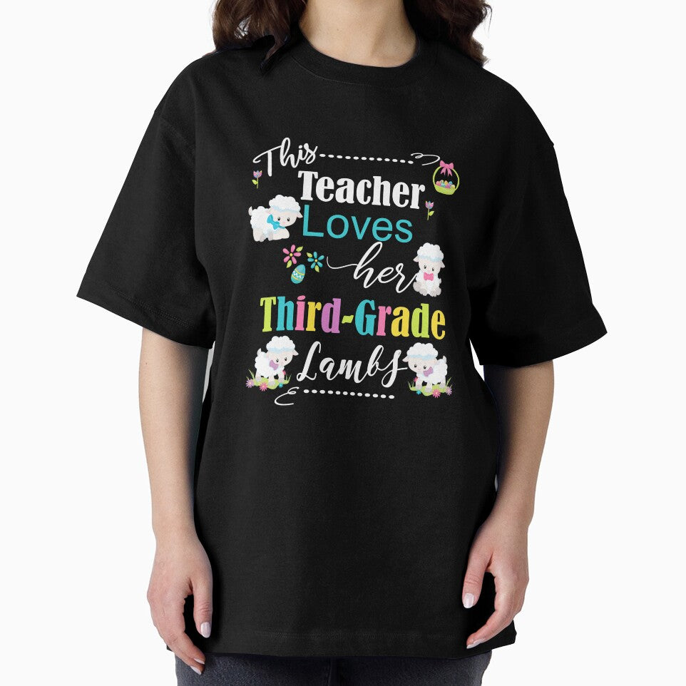 Third Grade Teacher Easter School Design Cute Love My Lambs by Sapphire Star