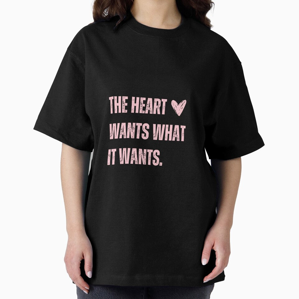 The Heart Wants What It Wants Red Poster Love Valentines by KateAngelaArt