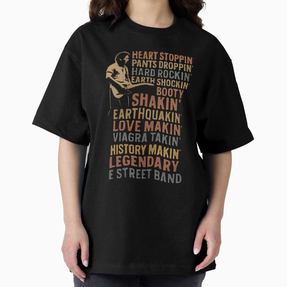 Heart Stoppin Pants Droppin Hard Rockin Bruce Springsteen E Street Band Concert Tour Rock Band Tee Classic Rock N Roll 80S by WingedGiraffes